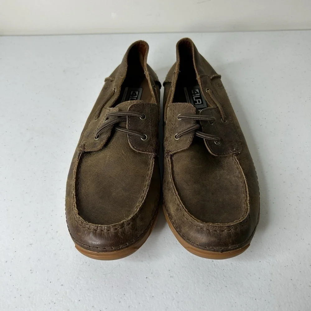Ariat 4LR Shoes Mens 4.5 Womens 6 Brown Leather Loafers Slip On Western Comfort